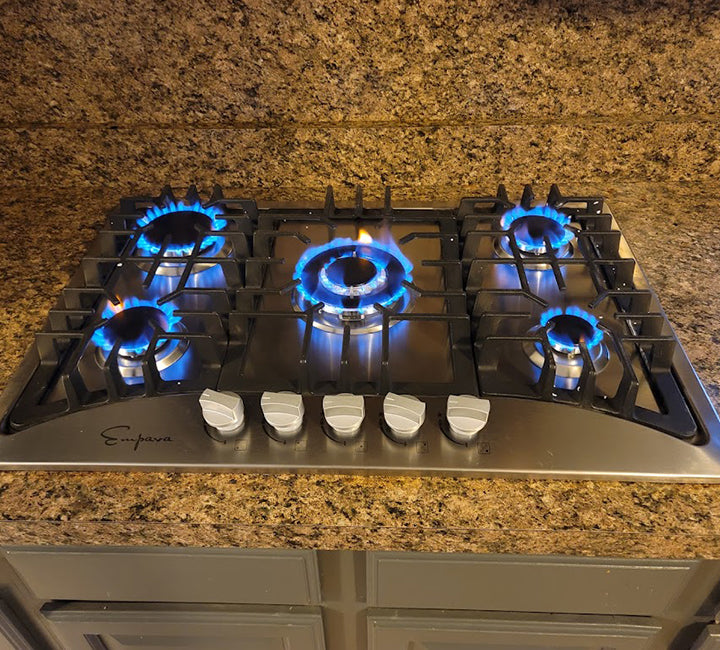 kitchen appliances gas cooktop