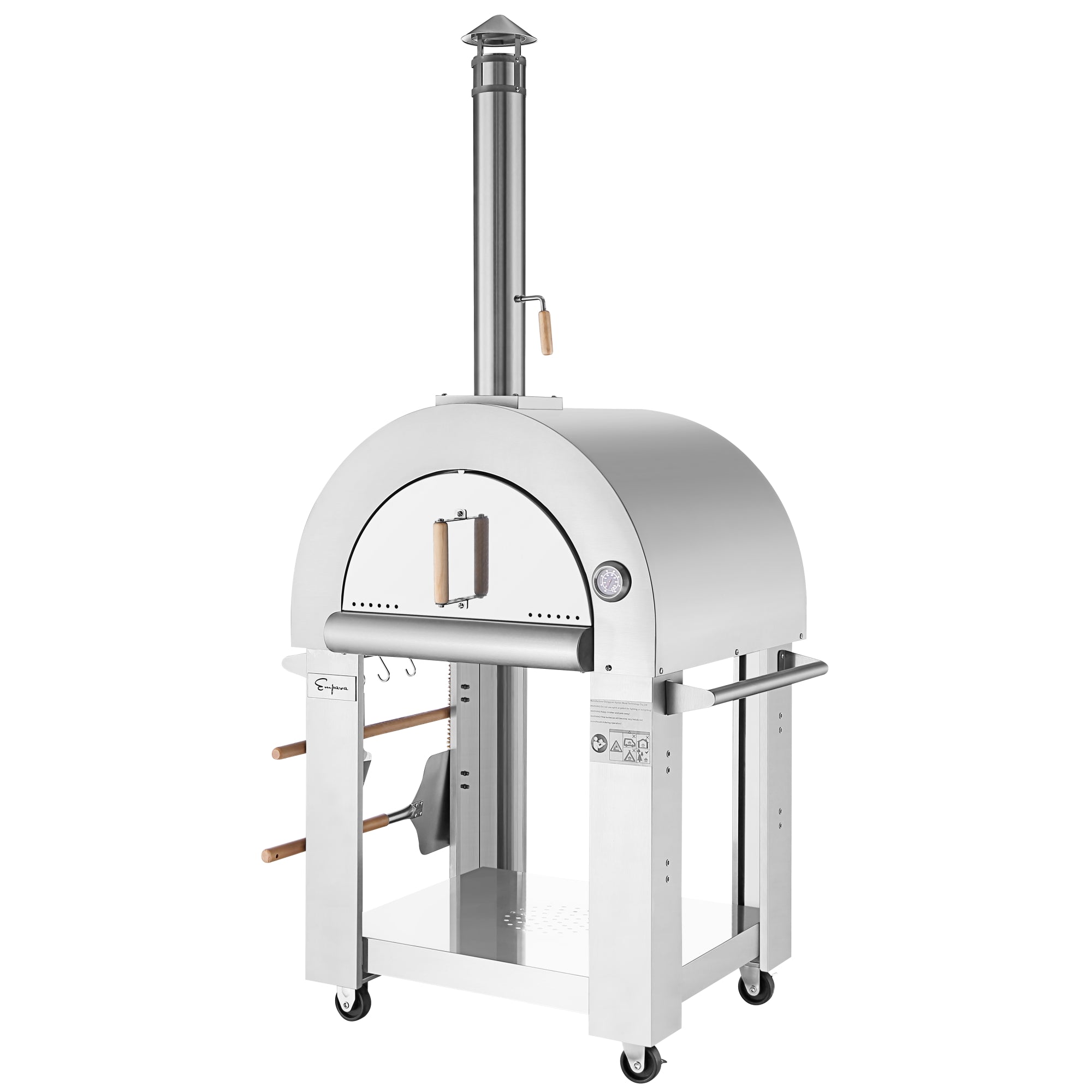 NEW Fully Assembled Stainless Steel Artisan Outdoor Wood Fired