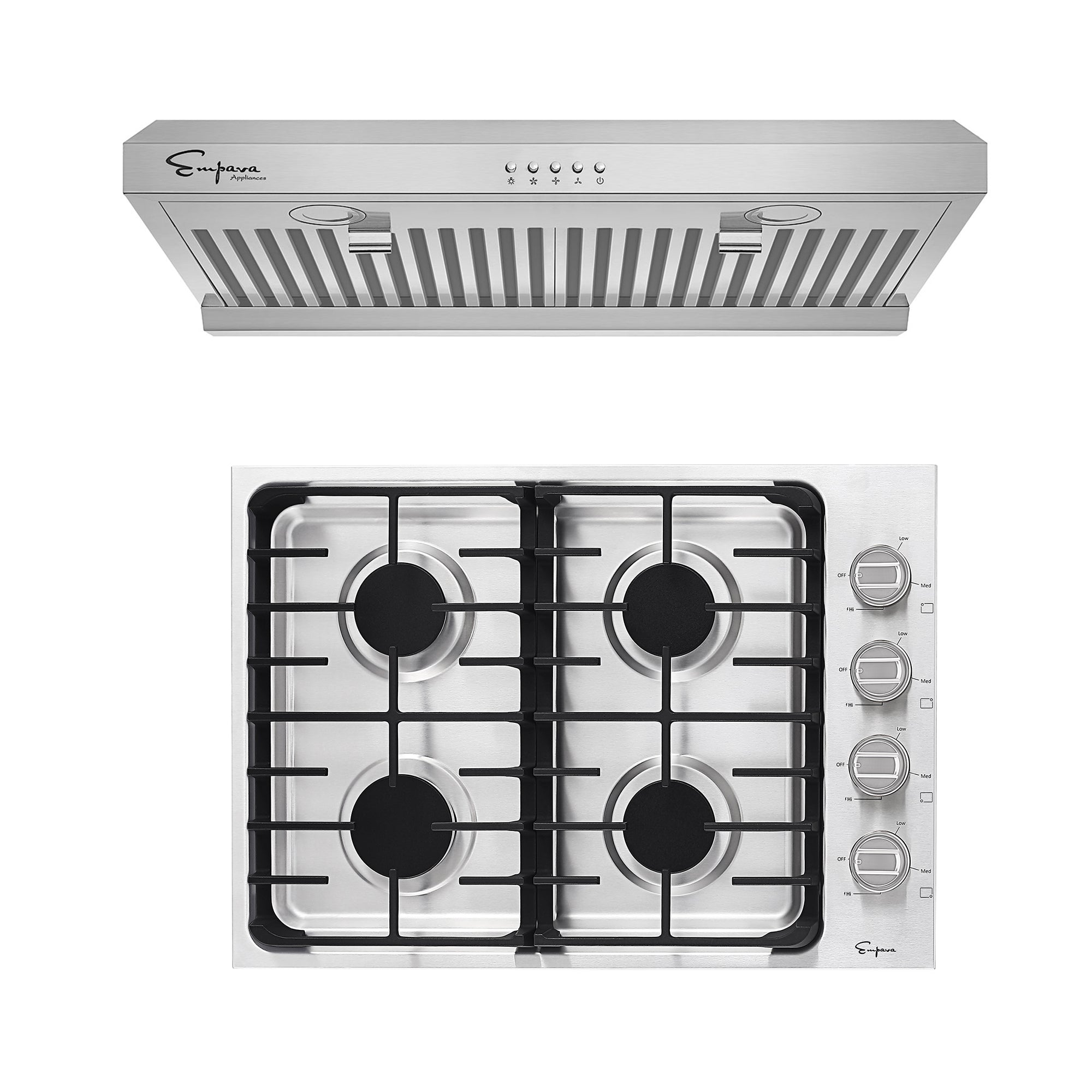 30 GAS Cooktop & 30 Range Hood-30GC33 & 30RH08