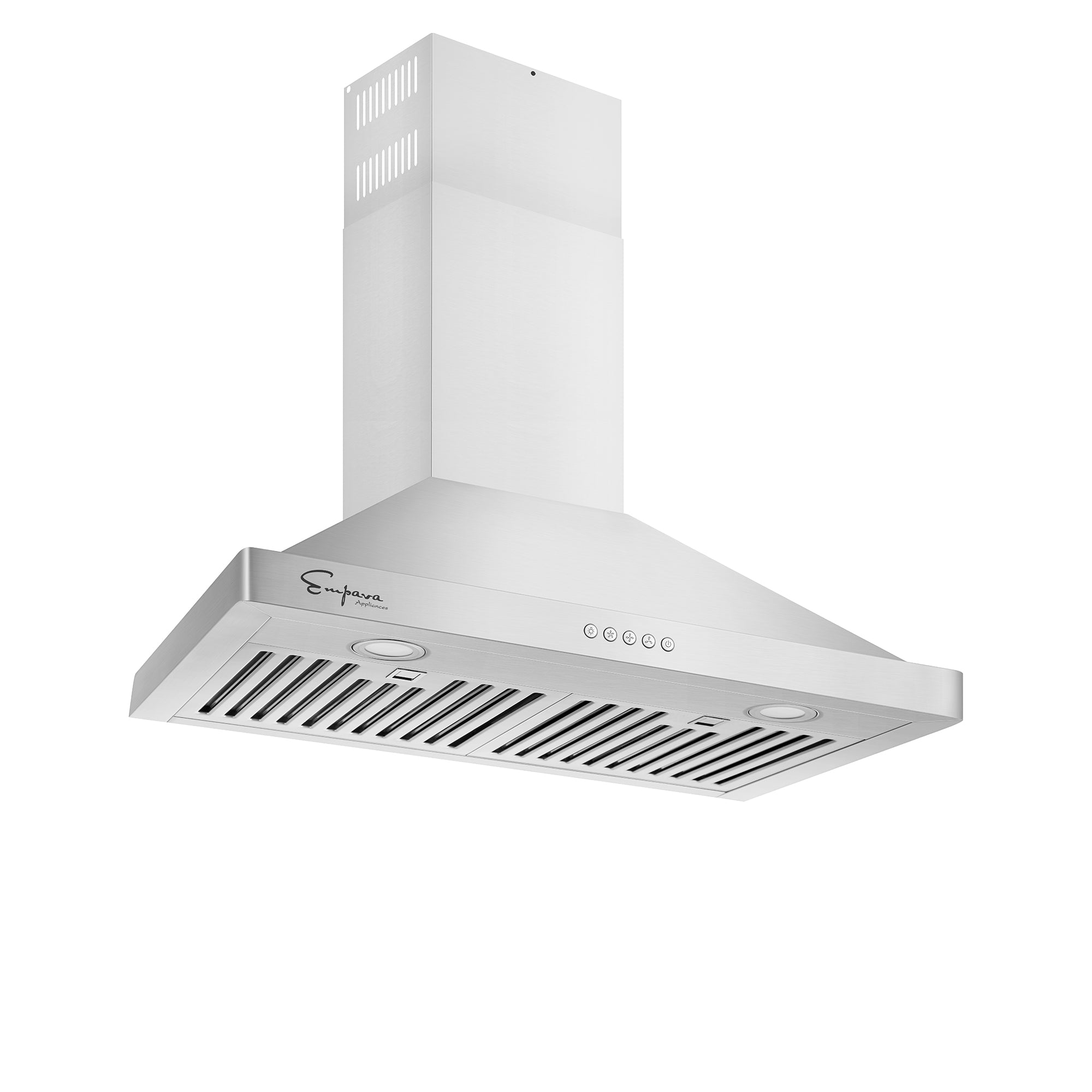 SNDOAS 30 inch Range Hood | Black Stainless Steel Kitchen Vent Hood |  Ducted/Ductless Convertible Chimney-Style Wall Mount Range Hood with  3-Speed