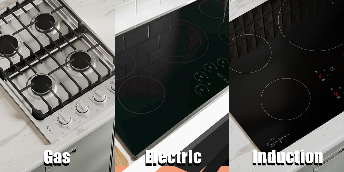 How are electric, gas and induction cooktops different? Empava