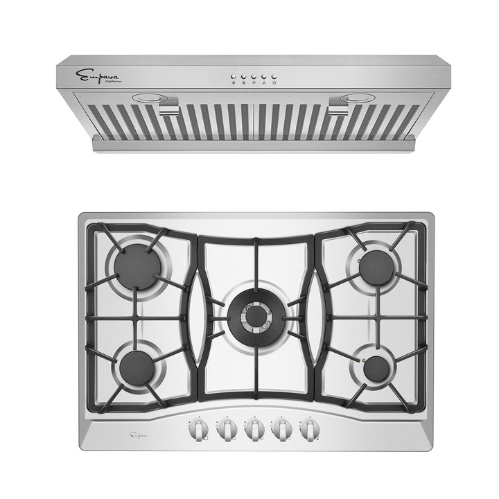 Empava GAS Stove 36-in 5 Burners Stainless Steel GAS Cooktop | EMPV-36GC24