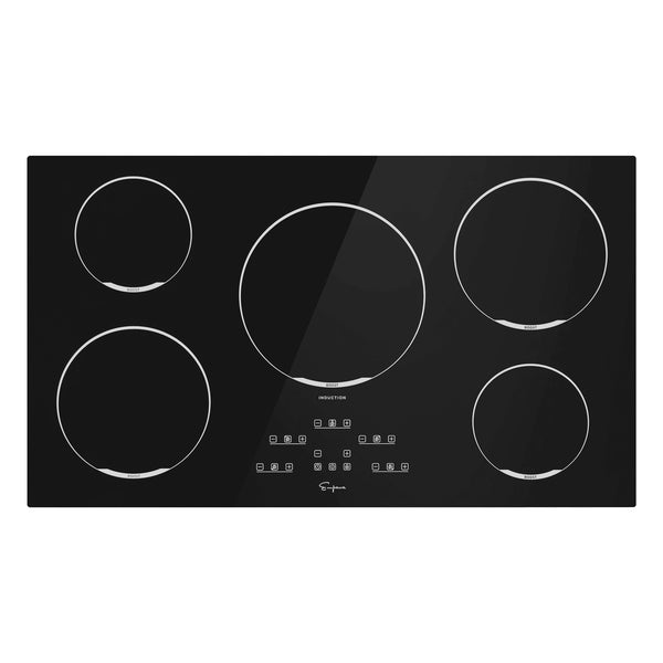 Empava 36EC01 36 Inch 5 Elements Black Induction Cooktop