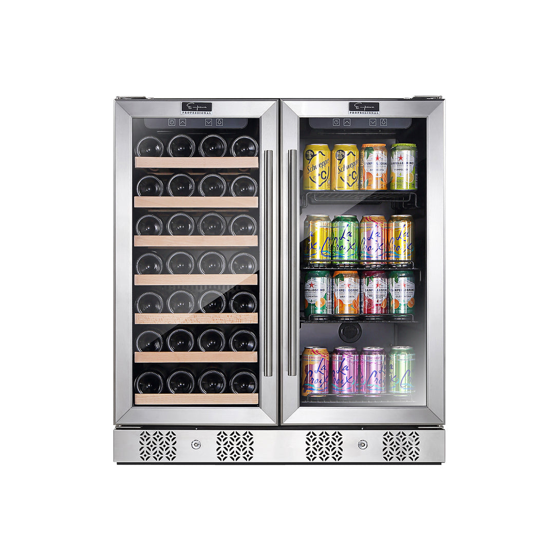 dual zone wine and beverage cooler-1