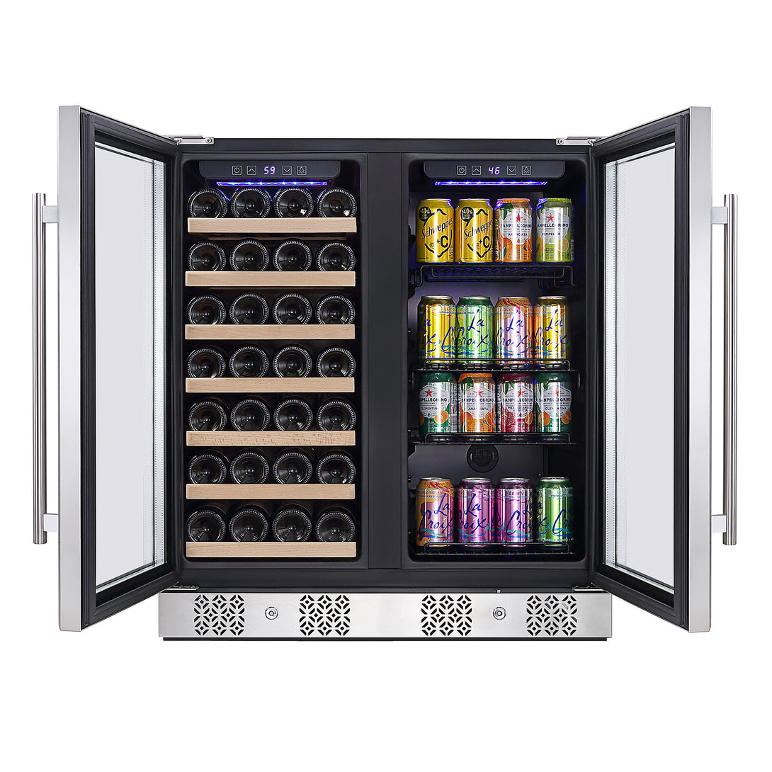 dual zone wine and beverage cooler-4