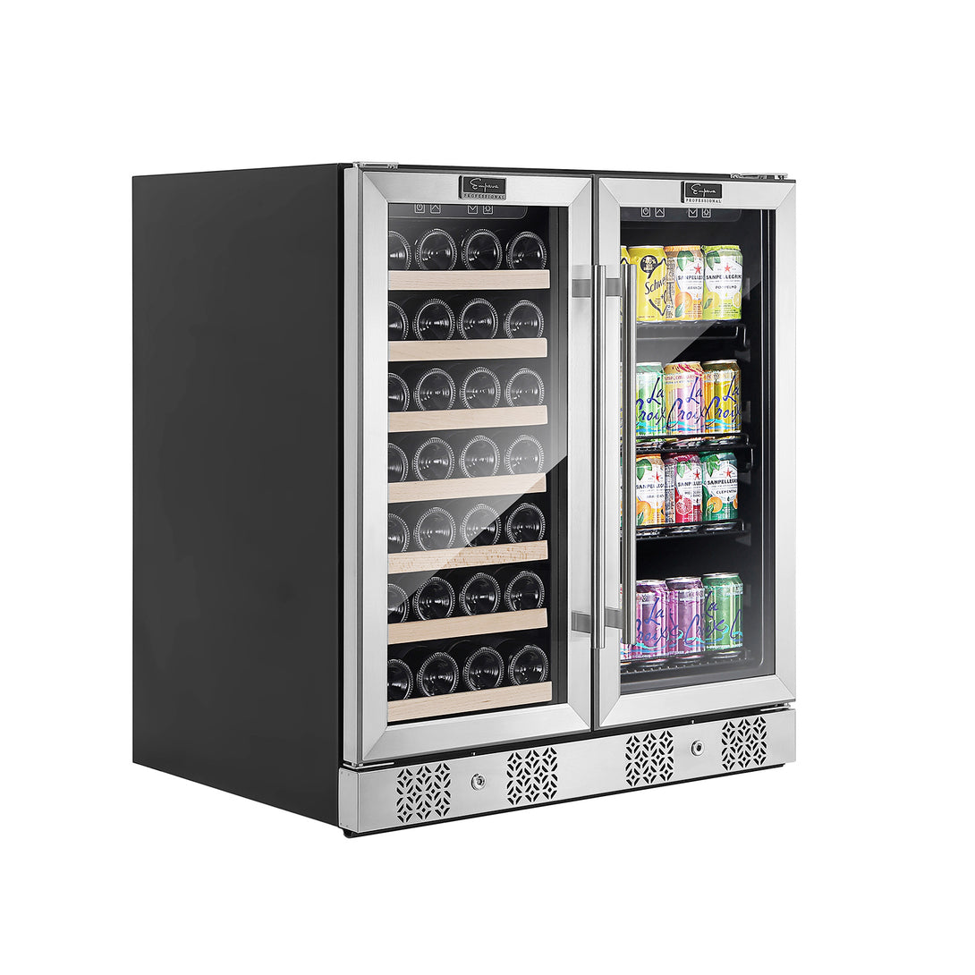 dual zone wine and beverage cooler-2