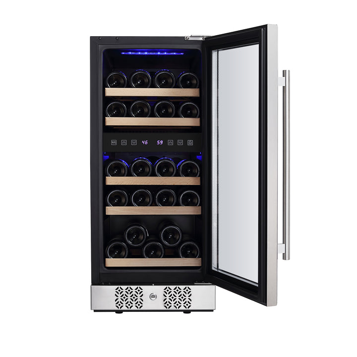 Top Rated Empava®Small Wine Cooler 15 Inch Dual Zone – Empava