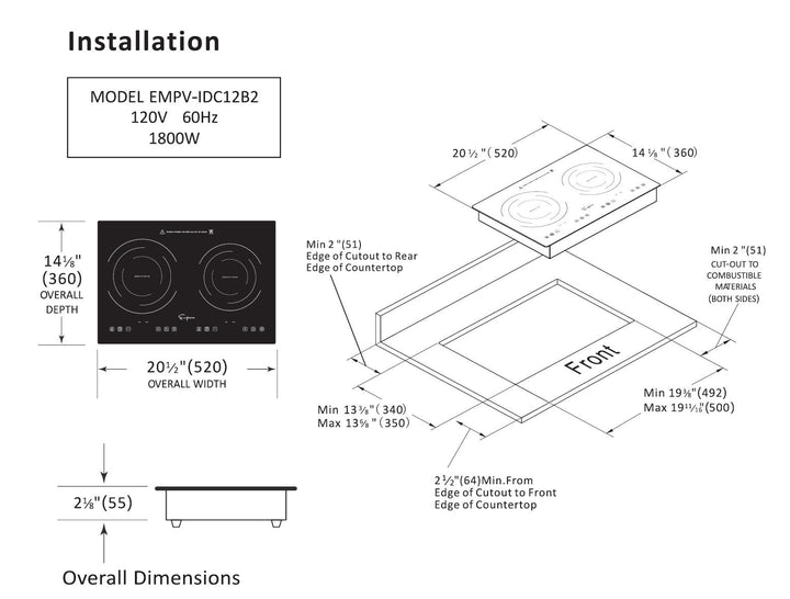 EMPV Induction Cooktop-IDC12B2-7